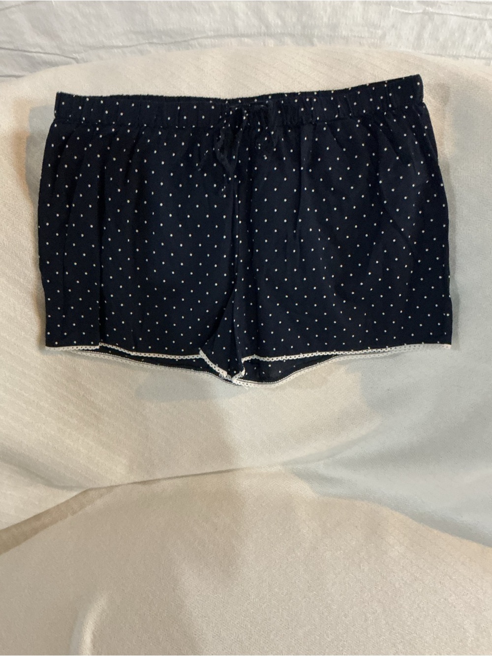 Artisan Ny Navy and White Polka Dot Sleep Shorts